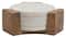Hello Honey® Round Marble Coasters with Mango Wood Holder Set